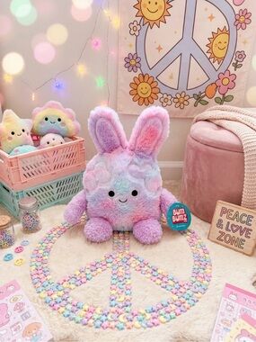 ✌️ Plush Petra the Peace Groovy BumBumz Multicolour Plush 7.5 inches ✌️